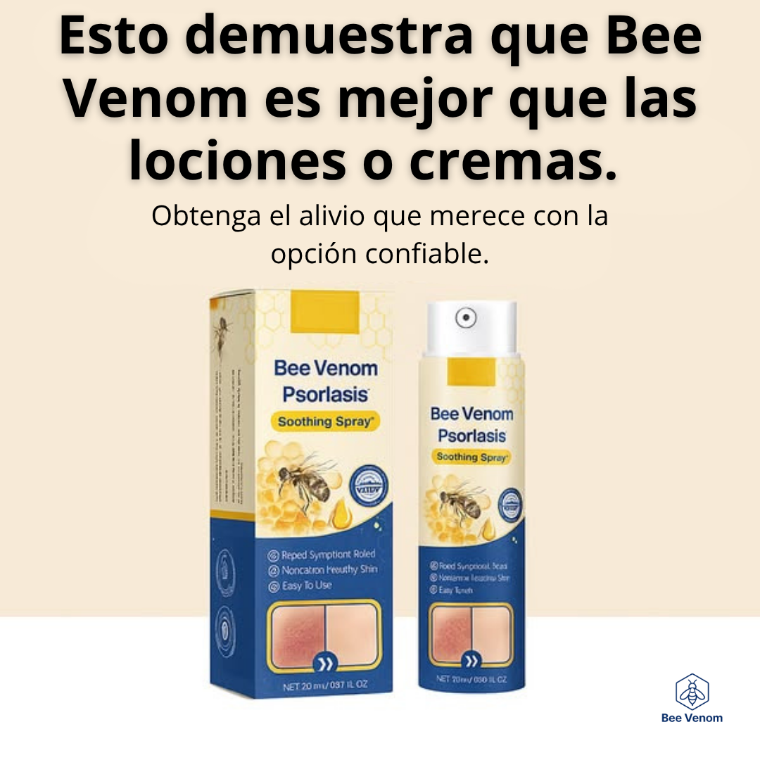 Bee Venom: Spray para piel libre de picazón y enrojecimiento.